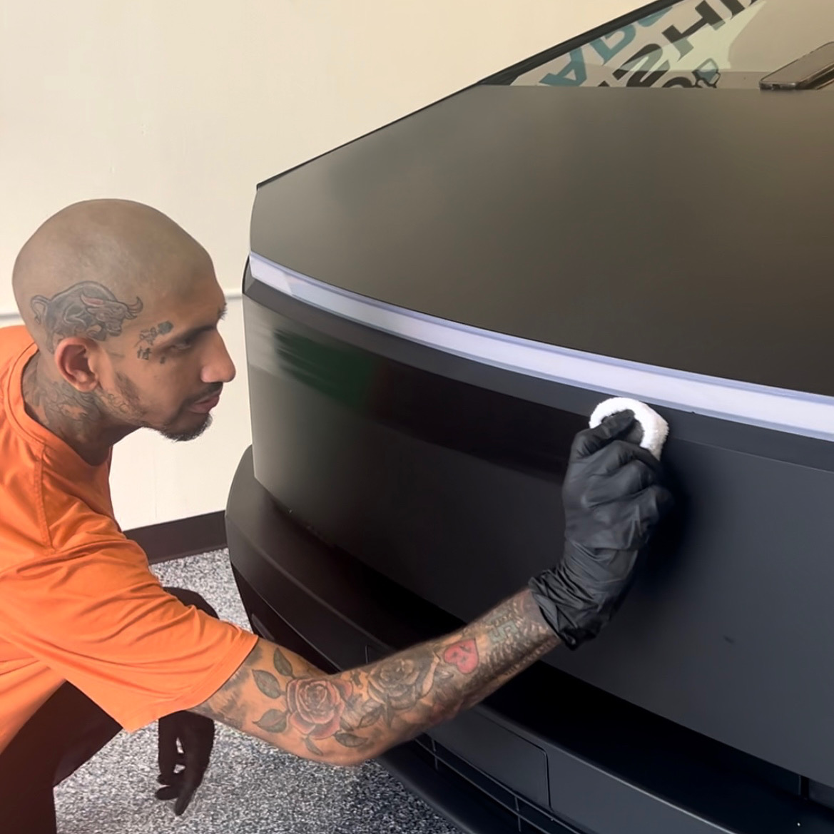 Tesla vinyl wrap Malibu